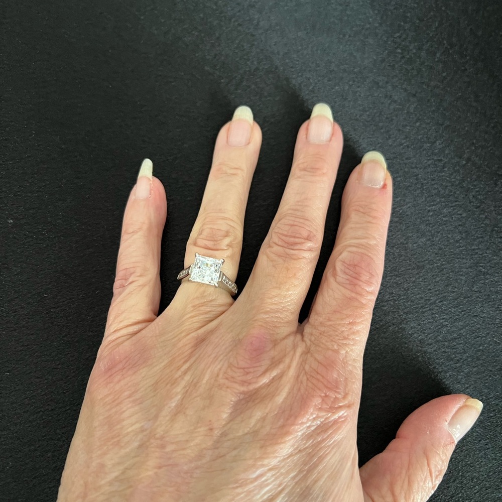 Diamonique Epiphany clad ring.